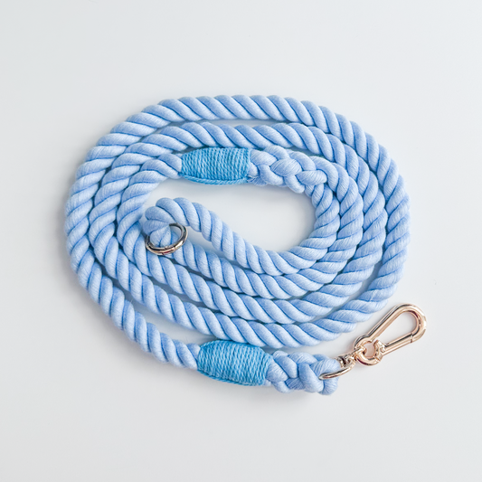 5ft Pastel Blue Rope Lead